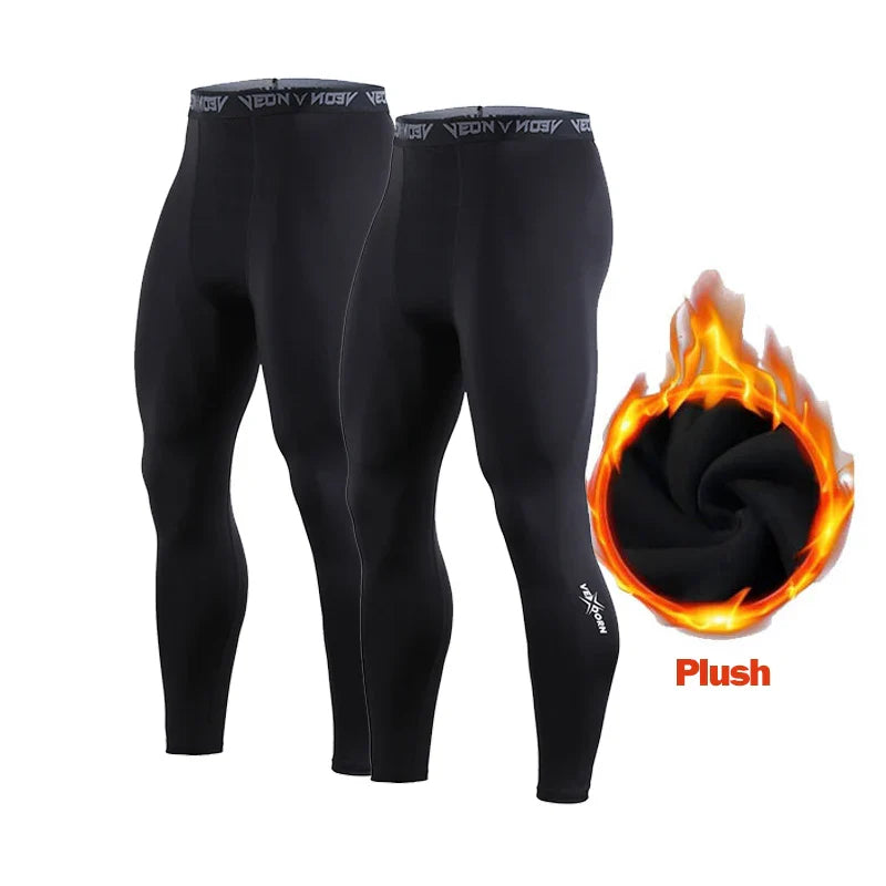 Veidoorn Thermal Underwear Set – Fleece Lined Compression Tights for Cold Weather