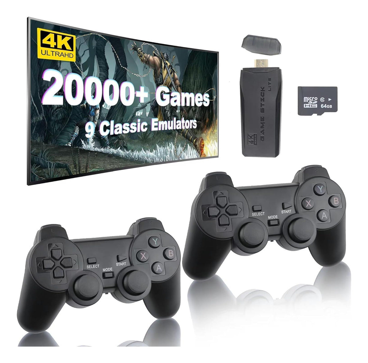 GamerTech Gamer Stick 4K M8 Lite – Más de 20000 Juegos Disponibles