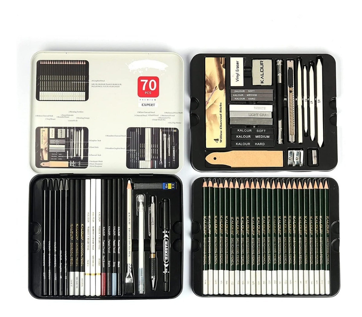 Artista Pro Set De Dibujo Profesional – 70 Accesorios Para Creatividad Sin Límites