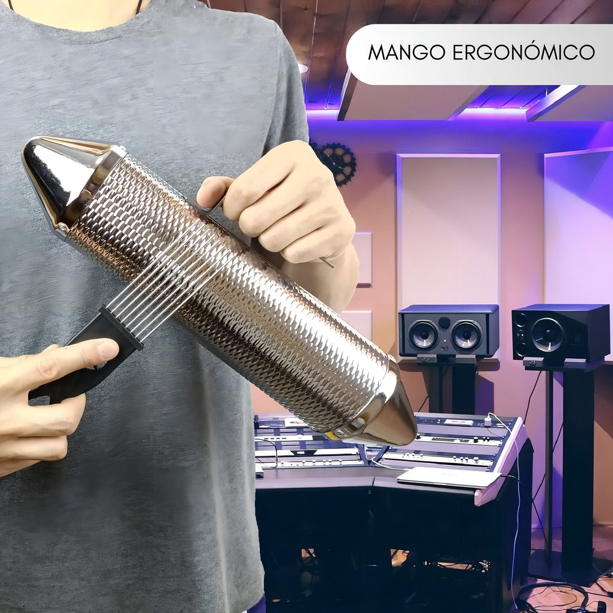 Guiro Torpedo Profesional – Sonido Vibrante y Único