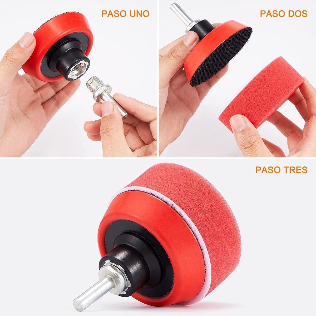 MarcaKit Kit De 29 Piezas Pulir Esponjas Almohadillas Para Auto – Pulido Profesional y Brillo Duradero
