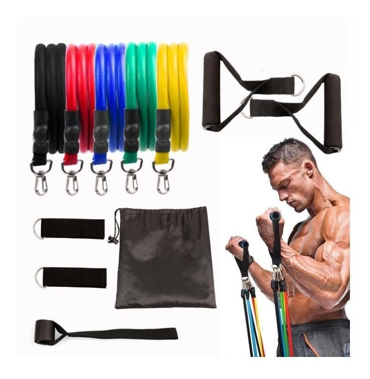 FitPro Kit Bandas Elásticas De Resistencia – Entrenamiento Versátil Para Tonificar El Cuerpo