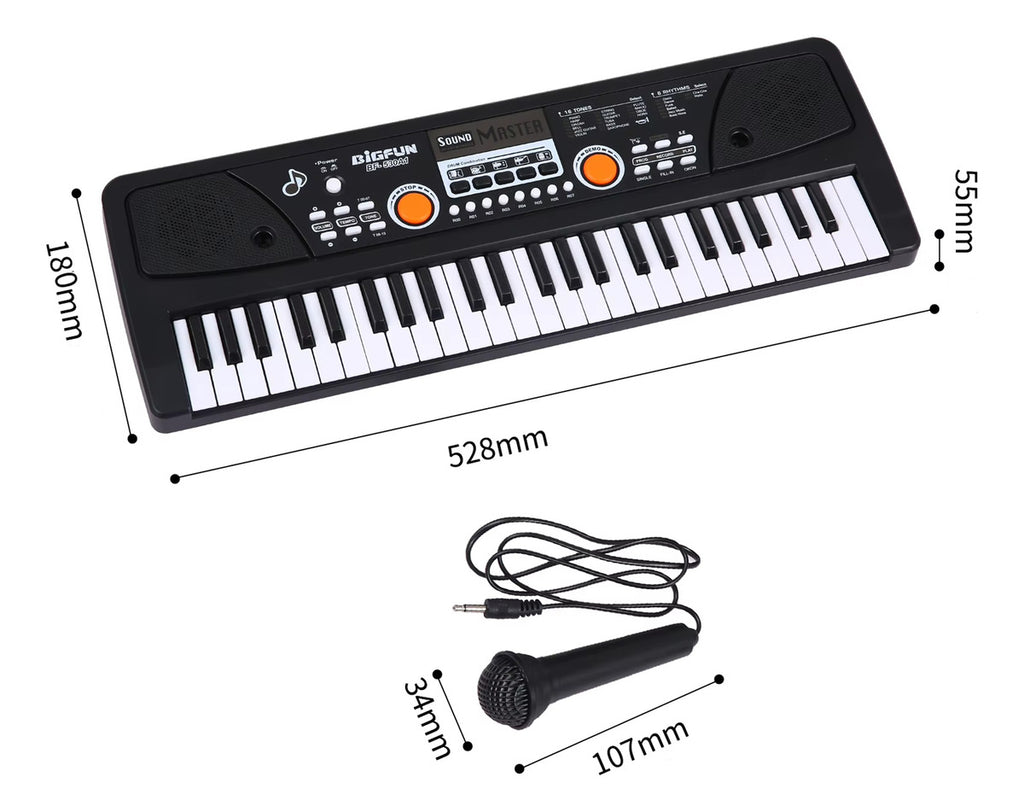 Piano Teclado Musical Eléctrico – Ideal Para Niños Con 49 Teclas