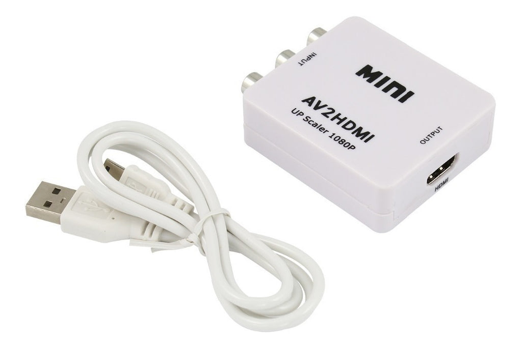Adaptador Conversor AV RCA a HDMI – Mejora la Calidad de Imagen y Sonido