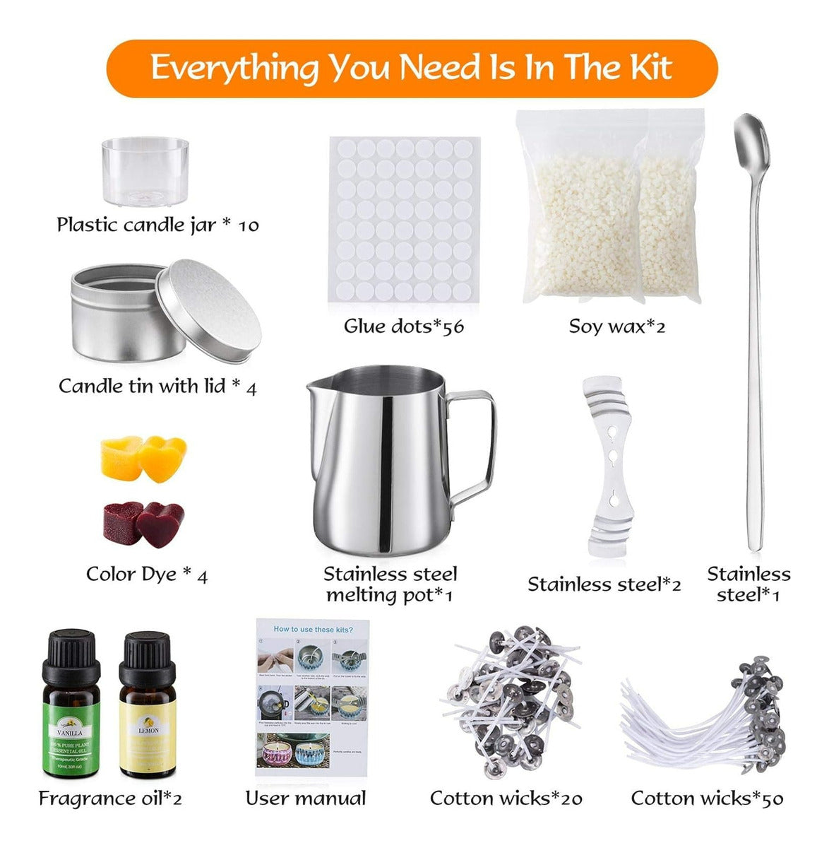 Kit De Fabricación De Velas Para Principiantes – Creatividad Sin Límites Con 153 Piezas