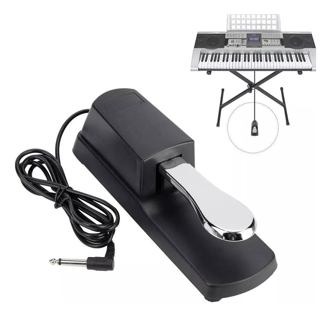 Pedal Sustain Universal Teclado – Réplica de Pedal Acústico