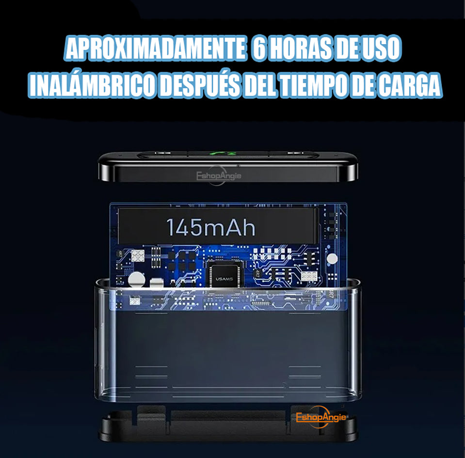 Receptor Bluetooth Auto 3.5mm – Conexión Inalámbrica Estable