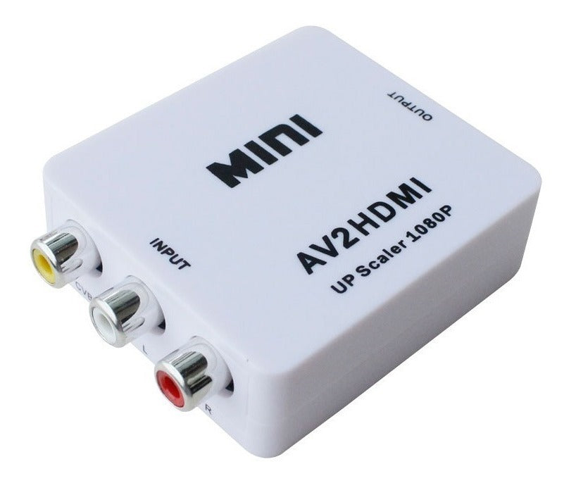Adaptador Conversor AV RCA a HDMI – Mejora la Calidad de Imagen y Sonido