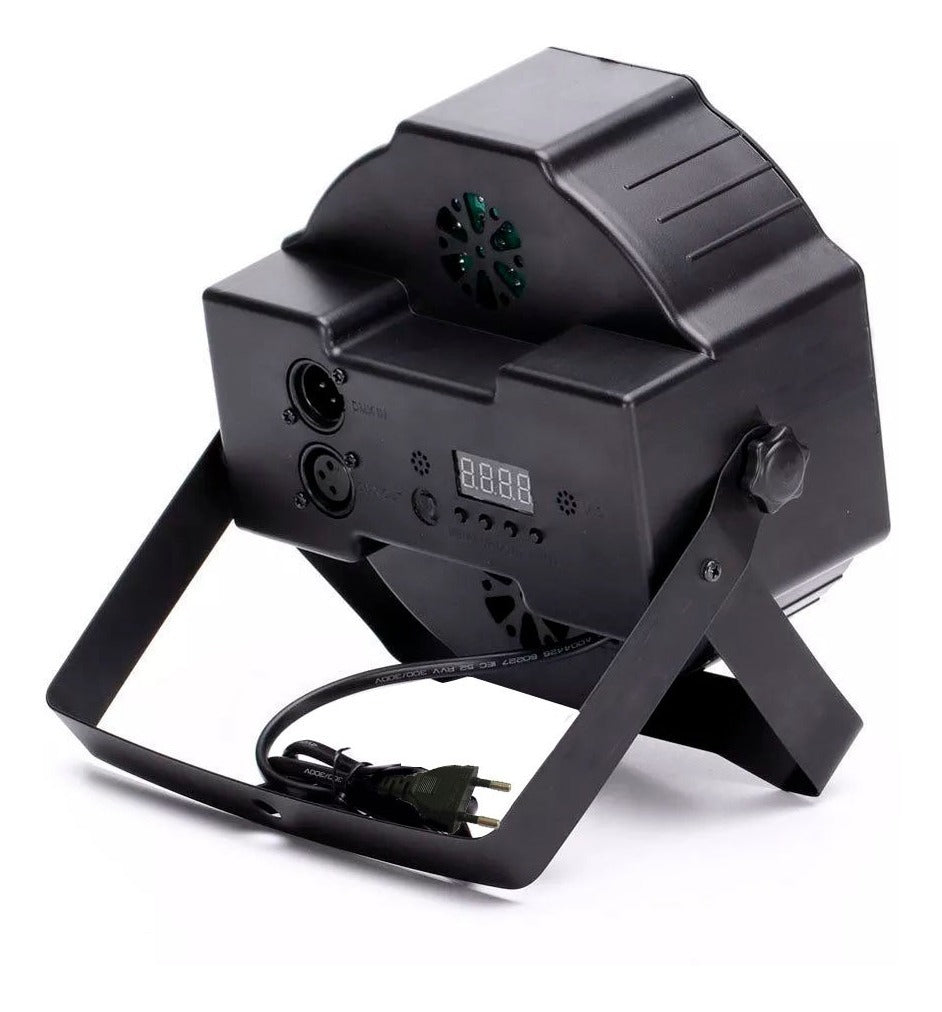Foco Foco 18 Led UV Negro – Iluminación Espectacular para Fiestas