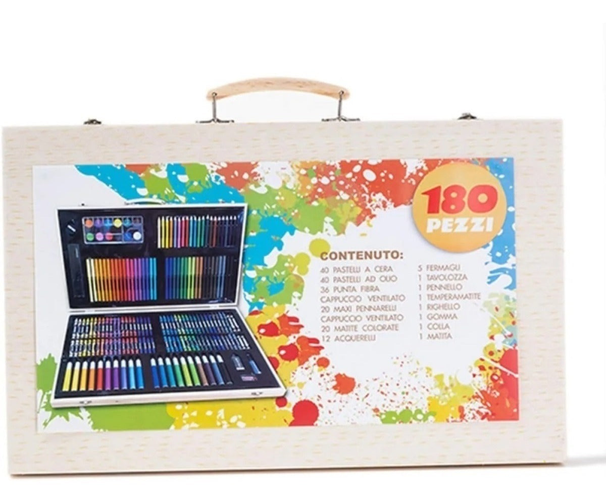 ArteCreativo Set De Dibujo Y Pintura 180 Piezas – Experiencia Artística Completa