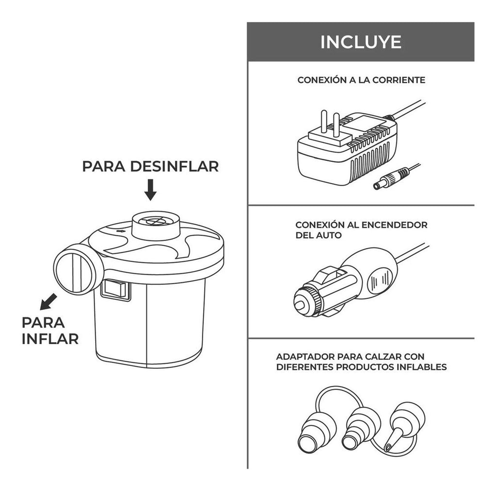 XYZ Inflador Eléctrico Multifuncional Pack 2 – Solución Rápida y Eficiente