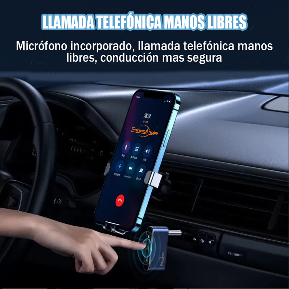 Receptor Bluetooth Auto 3.5mm – Conexión Inalámbrica Estable