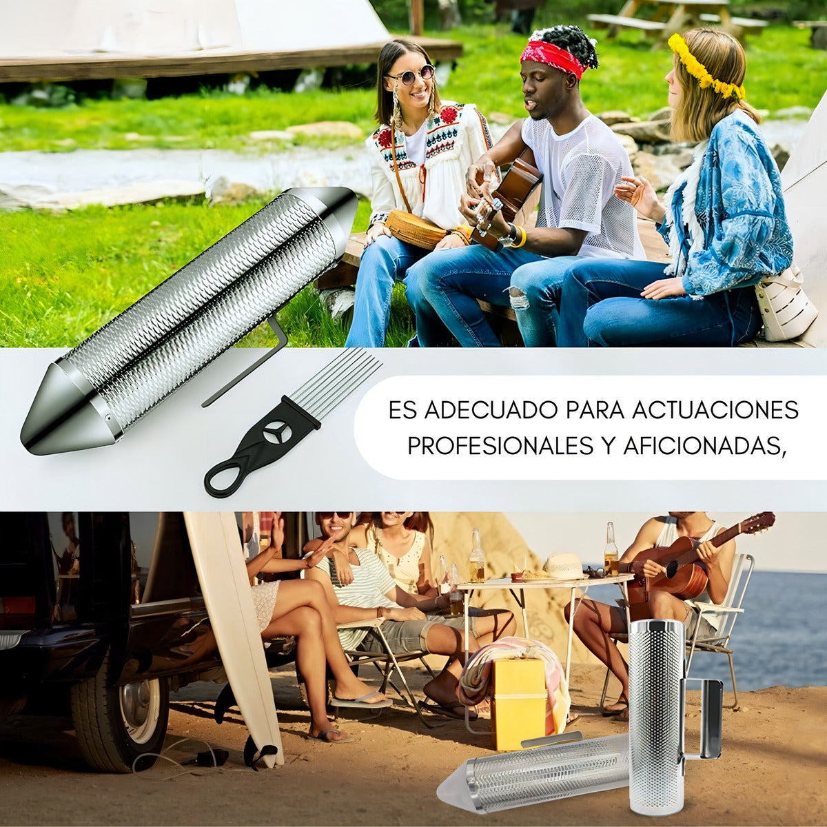 Guiro Torpedo Profesional – Sonido Vibrante y Único