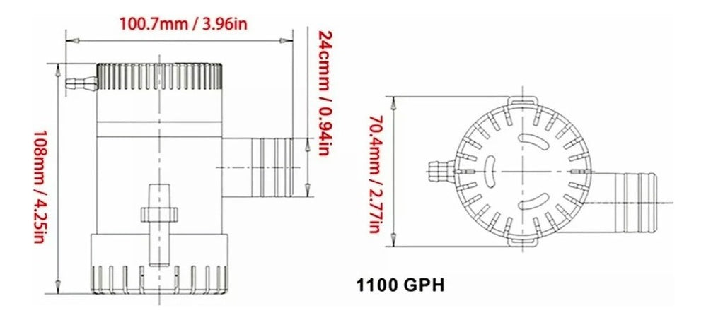 Marina Bomba Sumergible 12v 1100gph – Solución Eficiente Para Barcos