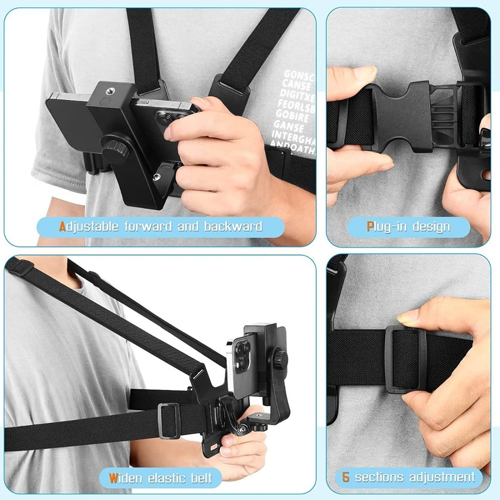 Marca Soporte Celular Ajustable – Grabación Manos Libres Para Aventura