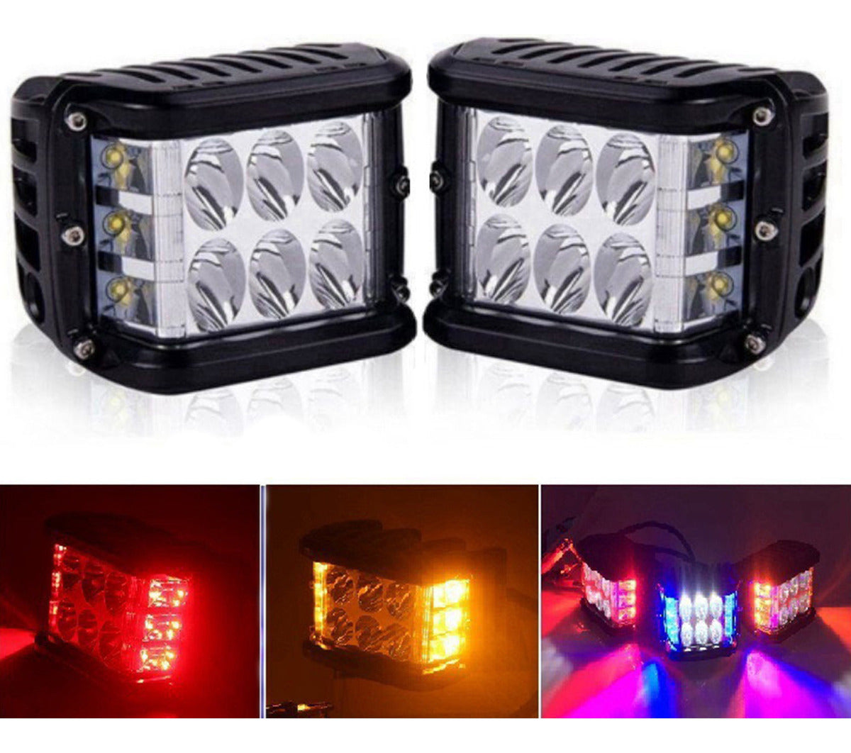 Focos Led X2 Auto Spot Bicolor 36w 4x4 – Iluminación Potente y Versátil