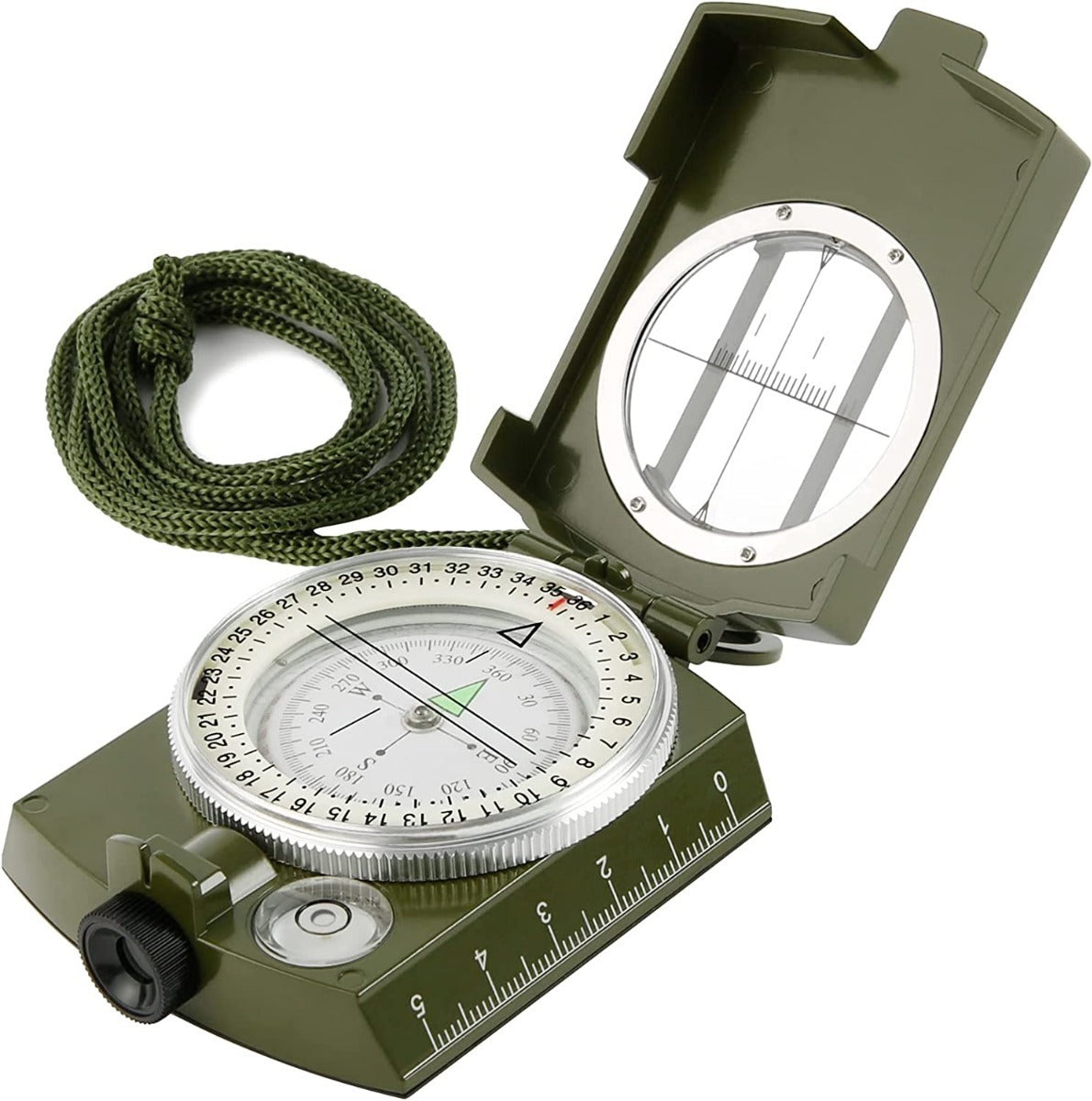 Brújula Militar Luminosa – Precisión y Durabilidad para Aventuras al Aire Libre