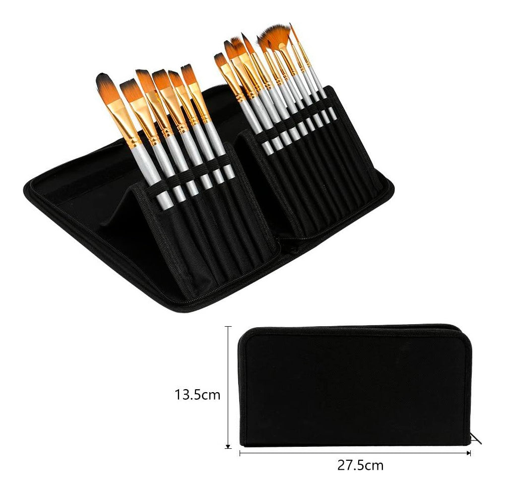 Set Pinceles 15 Piezas – Versatilidad y Calidad para Artistas