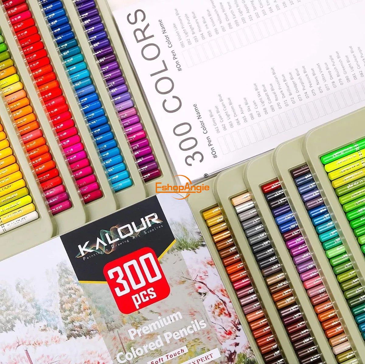 Colore Set 300 Lapices Profesionales – Variedad de 300 Colores Vibrantes
