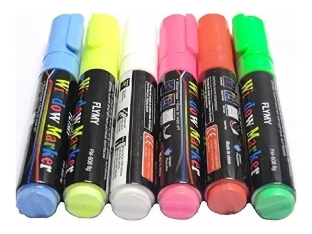 Brand Plumones Tiza Líquida – Colores Vibrantes para Pizarra y Vidrio