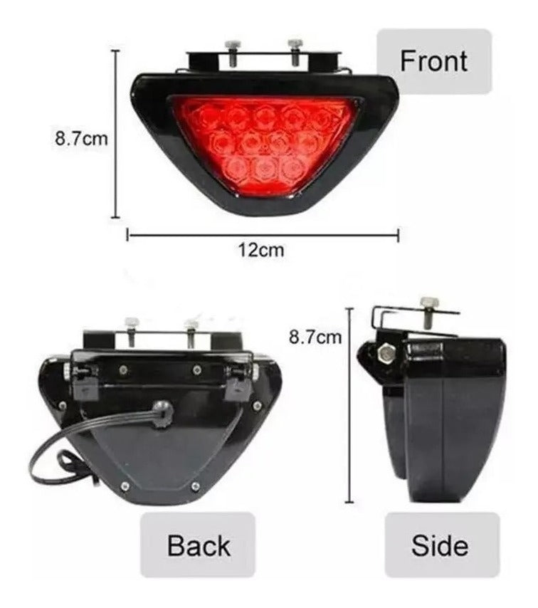 Tercer Stop Luz De Freno Auxiliar Triangular Led Roja 12v – Máxima Visibilidad y Seguridad