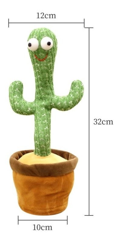 Cactus Bailarín Peluche – Diversión Interactiva Con Repetidor De Voz Y Música