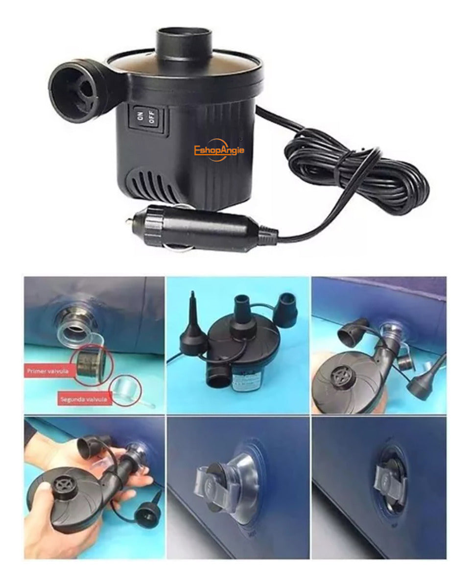 Colchón Inflable Con Compresor 12v – Comodidad Excepcional Para Viajes En Auto