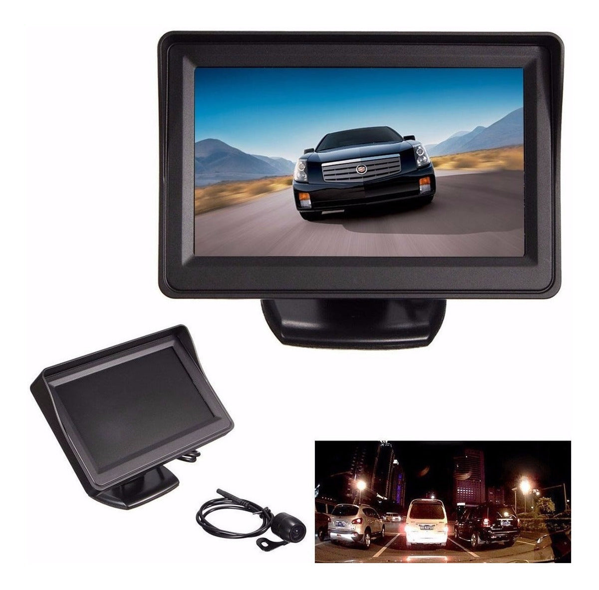 Kit Retroceso Pantalla 4.3 Pulgadas – Visualización Superior para Seguridad en la Carretera