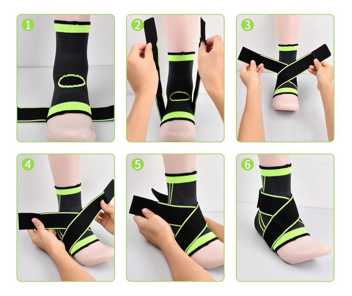 Tobillera Deportiva De Compresión Ajustable – Soporte Óptimo Para Esguinces