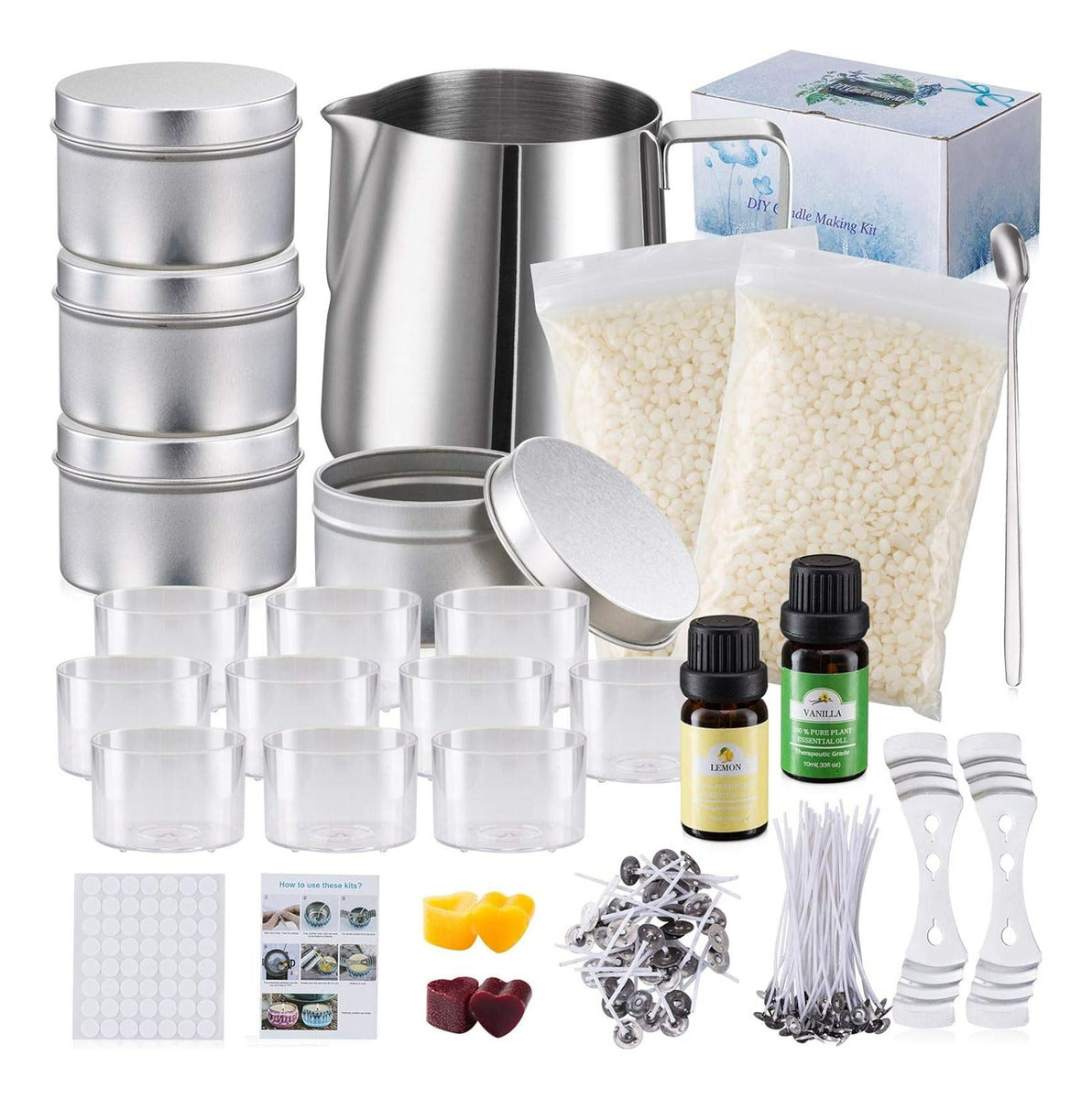 Kit De Fabricación De Velas Para Principiantes – Creatividad Sin Límites Con 153 Piezas