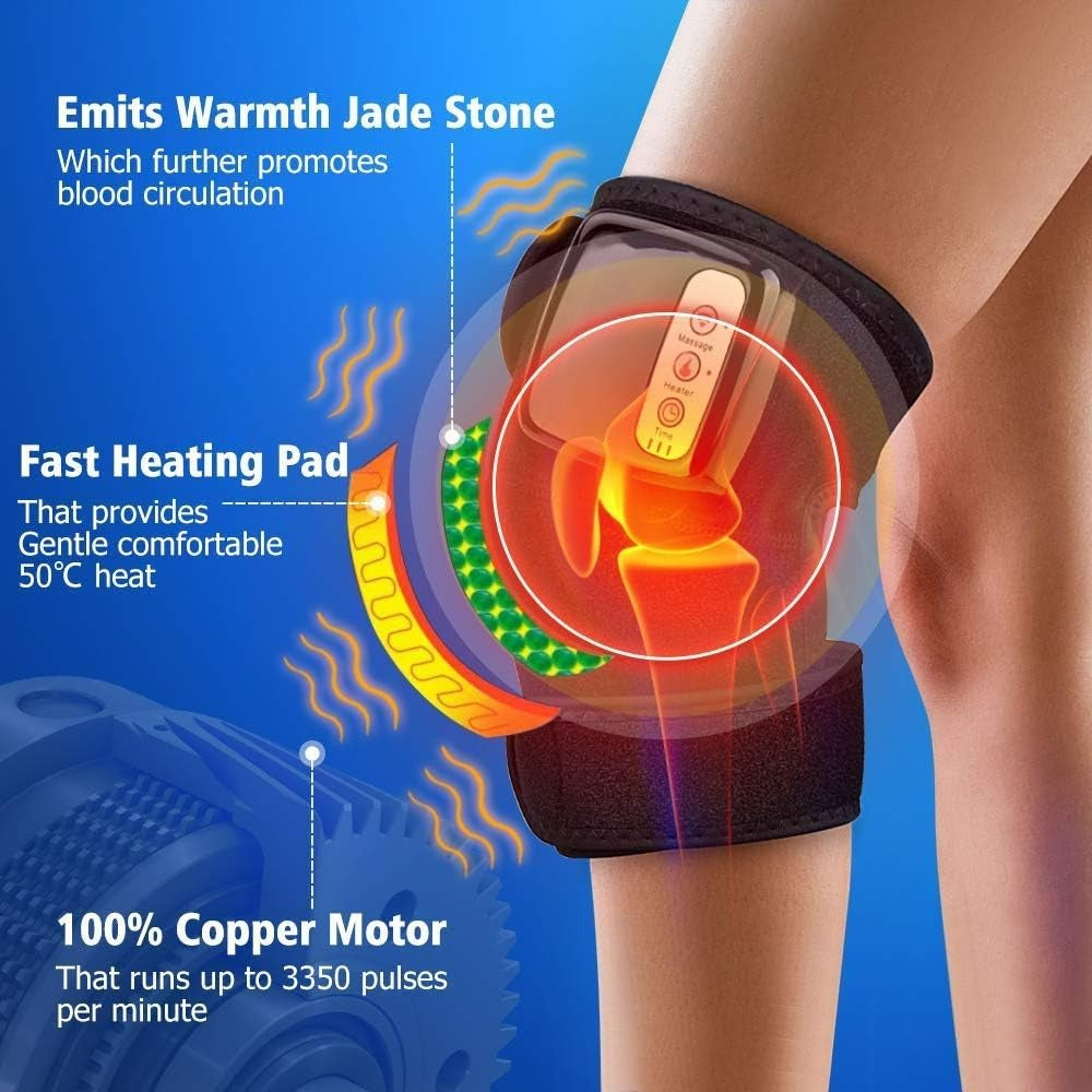 Masajeador Eléctrico Rodilla/Codo – Alivio de Dolor Inalámbrico y Recargable