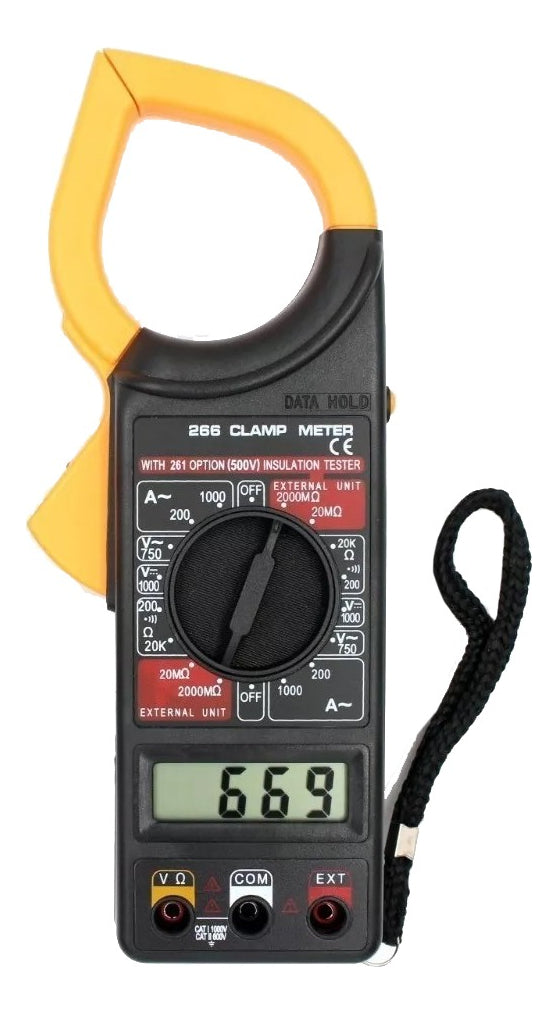 Multitester Digital De Tenaza Serie Dt-266 – Precisión y Versatilidad en Mediciones Eléctricas
