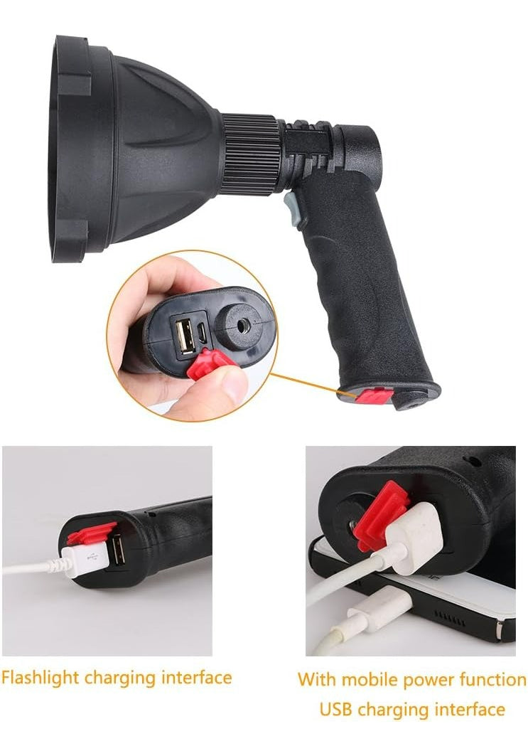 Marca Desconocida Linterna Super Brillante 1200lm – Iluminación Potente y Recargable