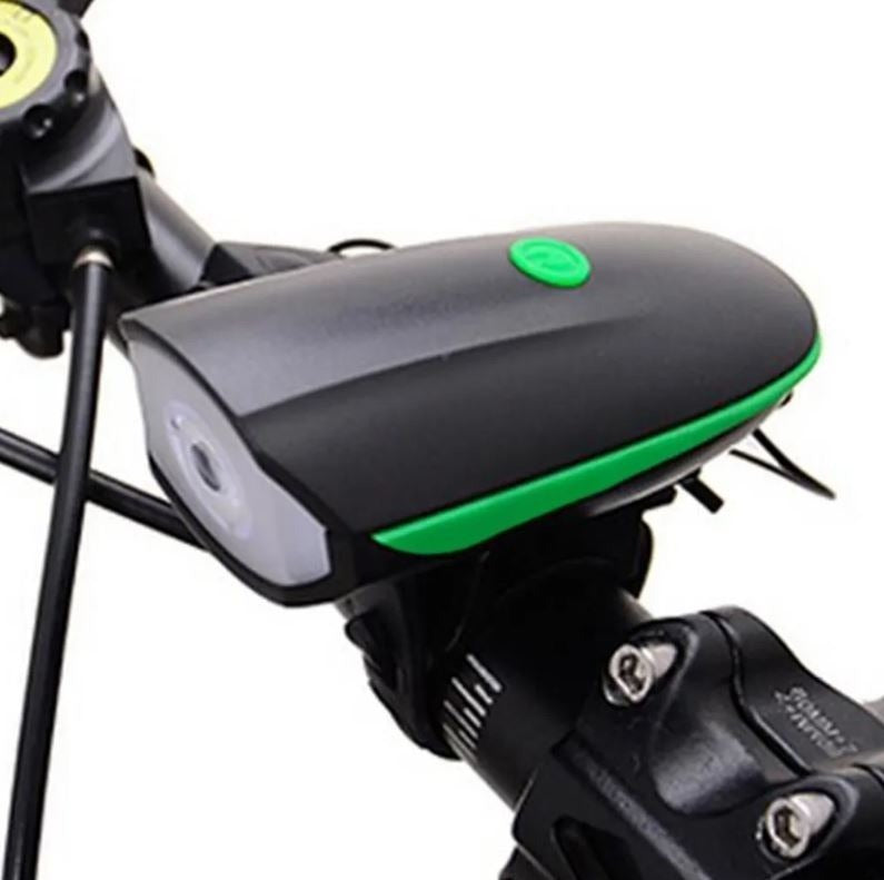LuzBike Luz 250 Lúmens Real – Iluminación Potente y Bocina de Alta Decibelios