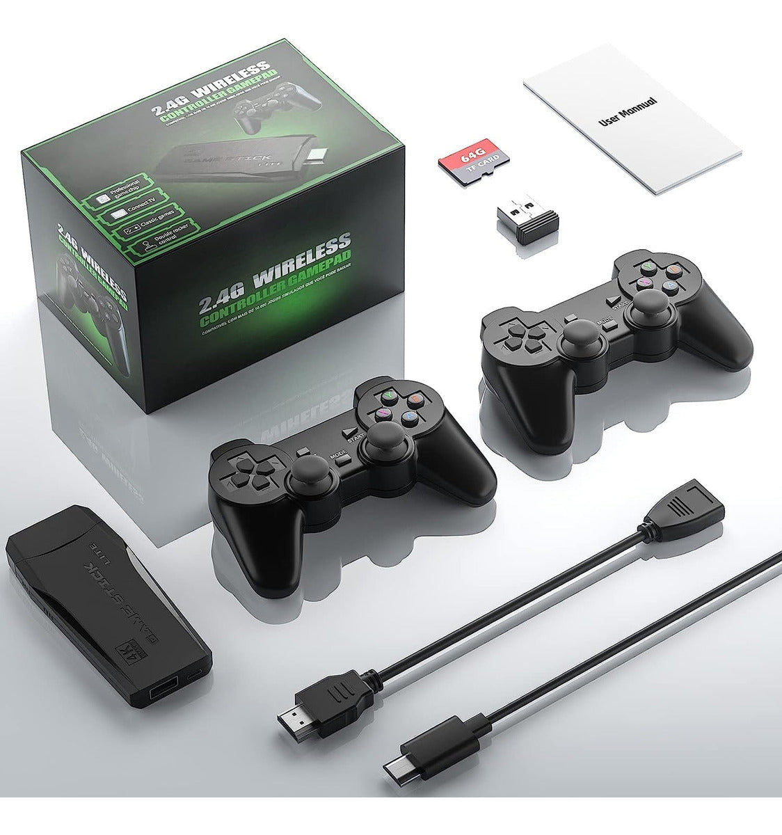 GamerTech Gamer Stick 4K M8 Lite – Más de 20000 Juegos Disponibles