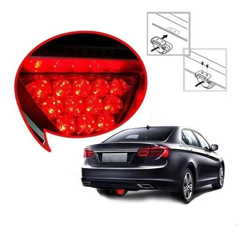 Tercer Stop Luz De Freno Auxiliar Triangular Led Roja 12v – Máxima Visibilidad y Seguridad