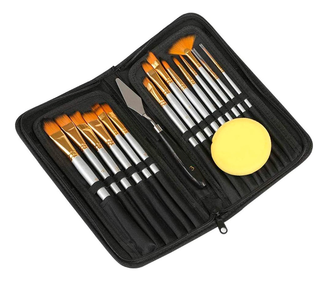 Set Pinceles 15 Piezas – Versatilidad y Calidad para Artistas