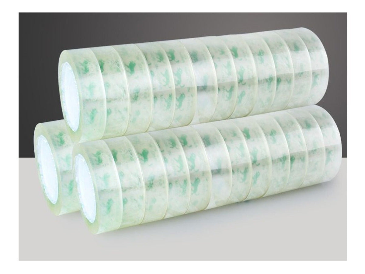 CintasTrans Pack Cintas Transparentes 12 Rollos – Alta Calidad para Manualidades y Oficina
