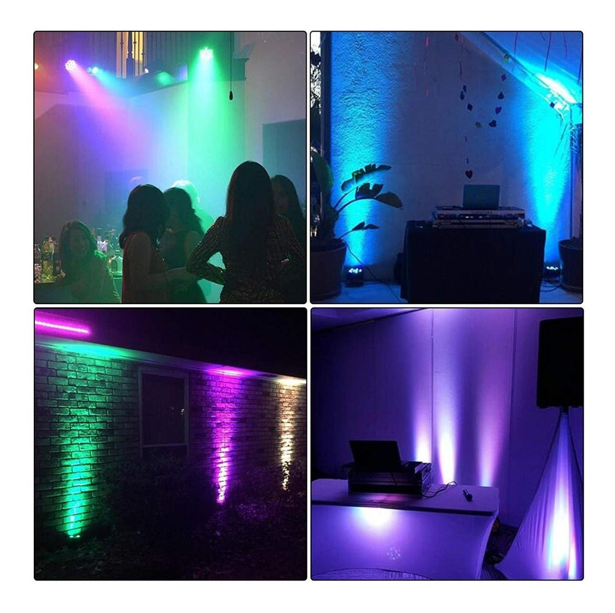 Foco Slim Par 54 LED RGBW – Iluminación Vibrante para Eventos