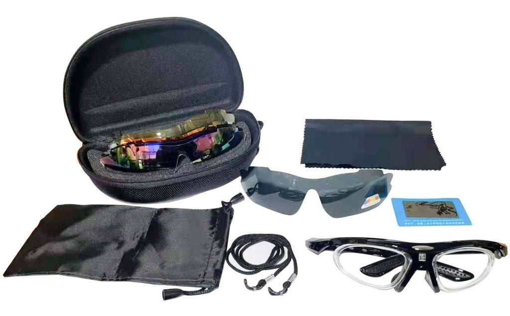 Gafas Deportivas para Bicicleta – Protección UV 400 y Lentes Intercambiables