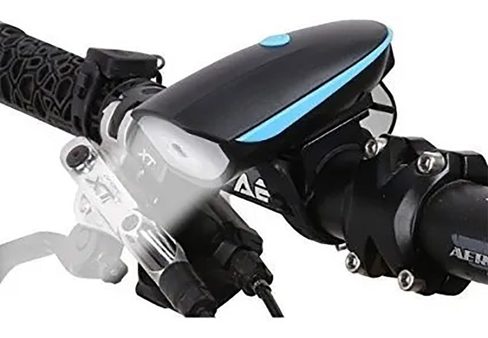 LuzBike Luz 250 Lúmens Real – Iluminación Potente y Bocina de Alta Decibelios