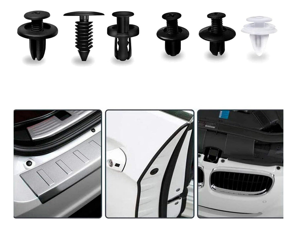 AutoSujeción Set Clip Remache Plástico – Solución Duradera para Vehículos