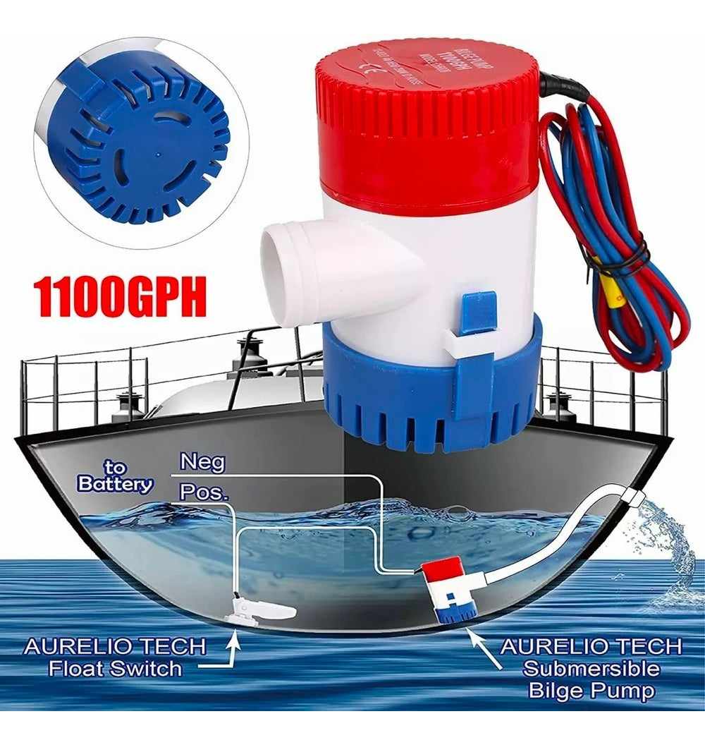 Marina Bomba Sumergible 12v 1100gph – Solución Eficiente Para Barcos