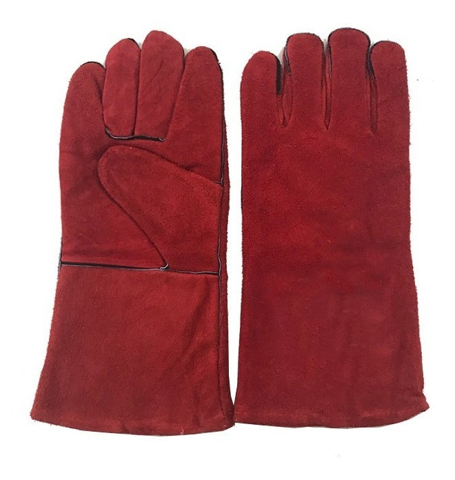 Pares Guantes Para Soldar Descarne Rojo – Protección Excepcional y Comodidad