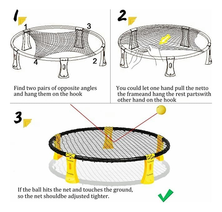 Spikeball Inc Mini Juego De Playa Spikeball – Diversión y Ejercicio al Aire Libre