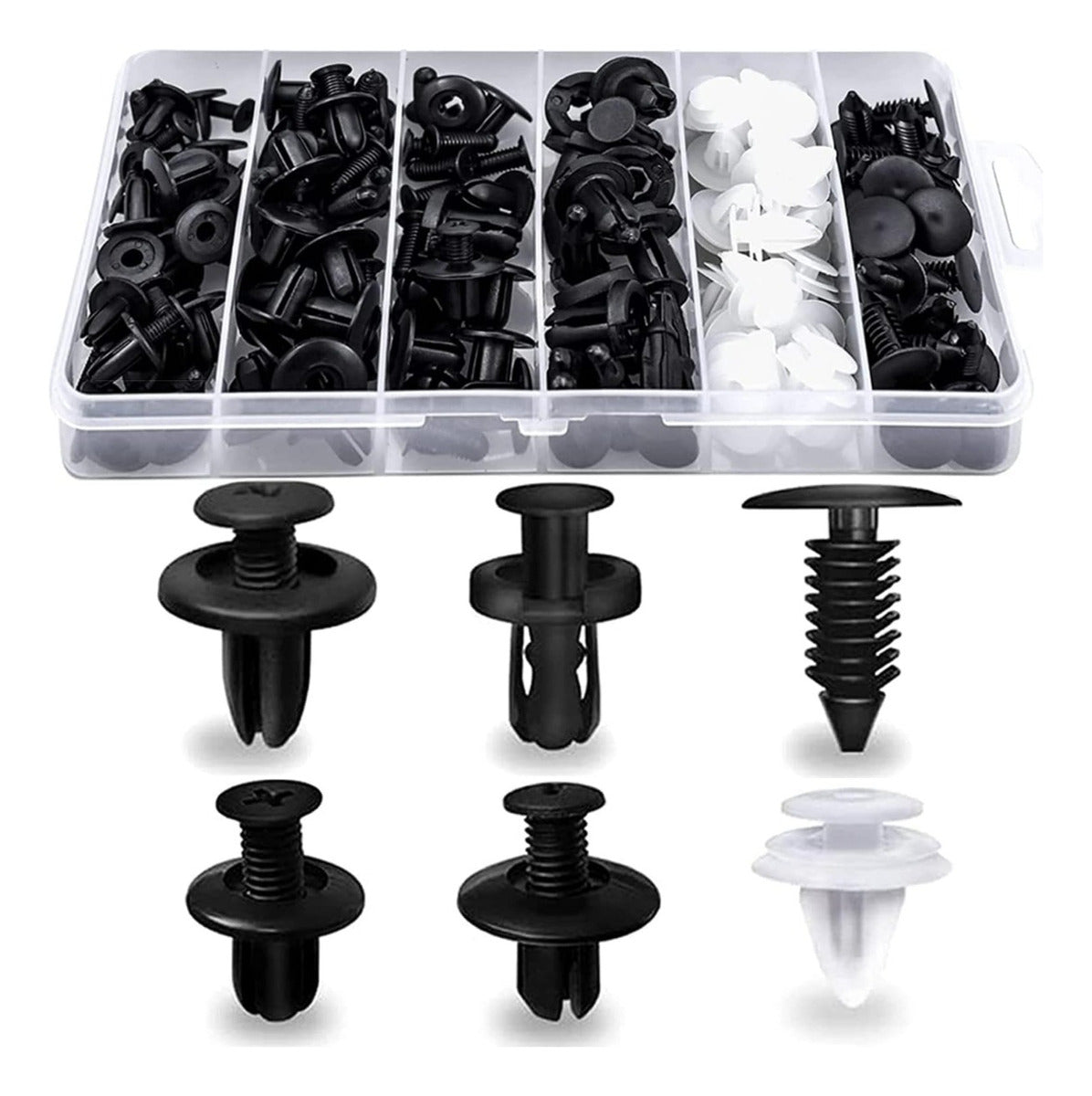 AutoSujeción Set Clip Remache Plástico – Solución Duradera para Vehículos
