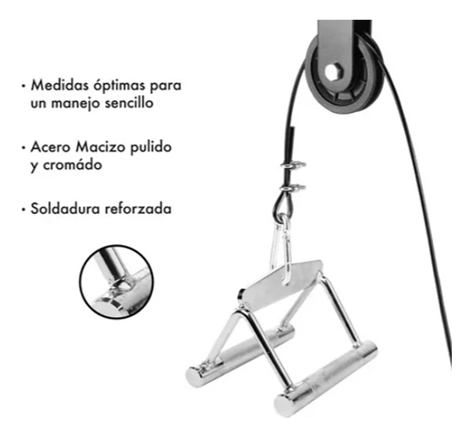 GymPro Agarre De Gym Polea Remo Triángulo – Entrenamiento Versátil y Cómodo