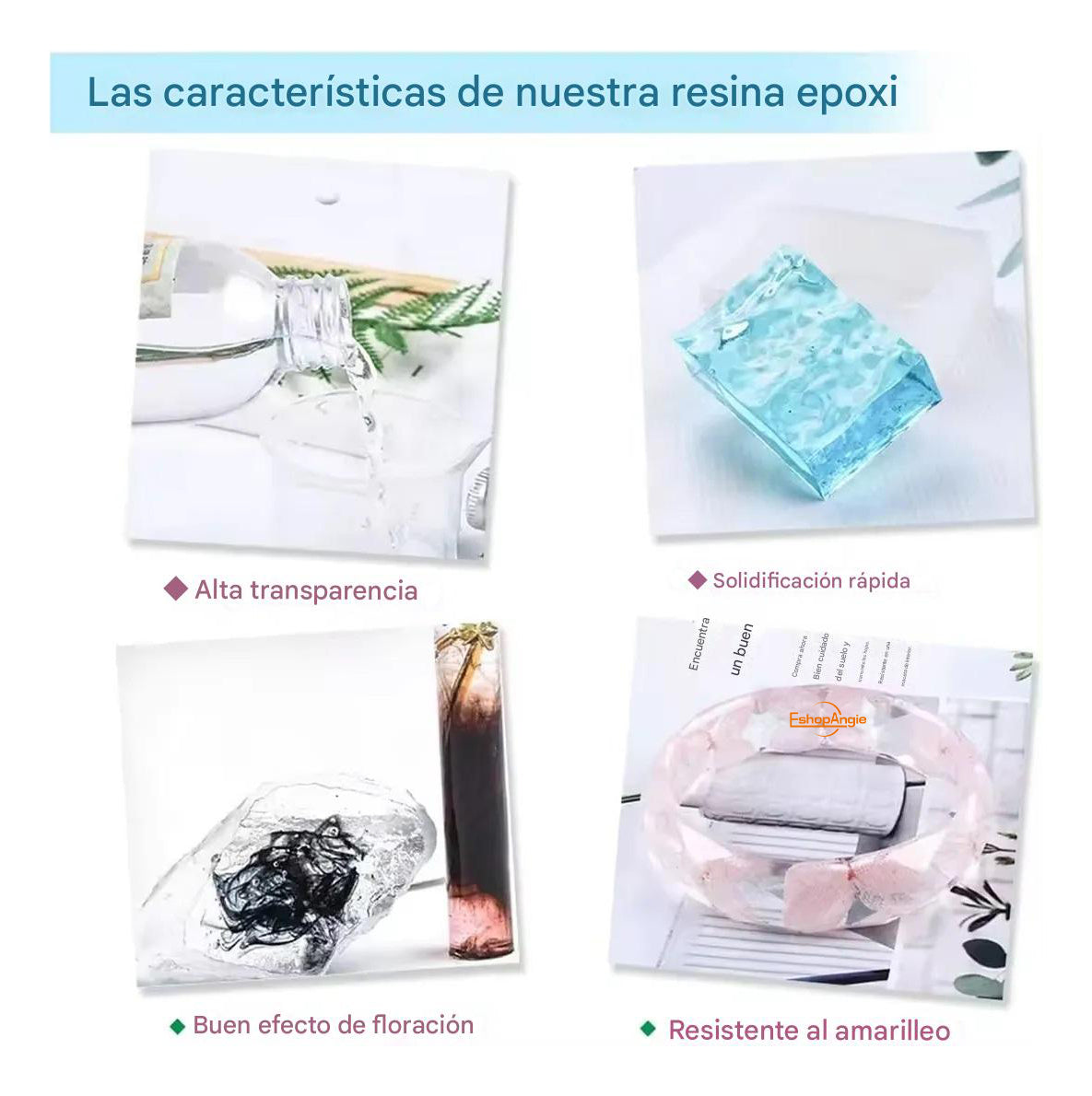 Resina Epóxica Cristal 1:1 946ml – Ideal Para Manualidades y Arte