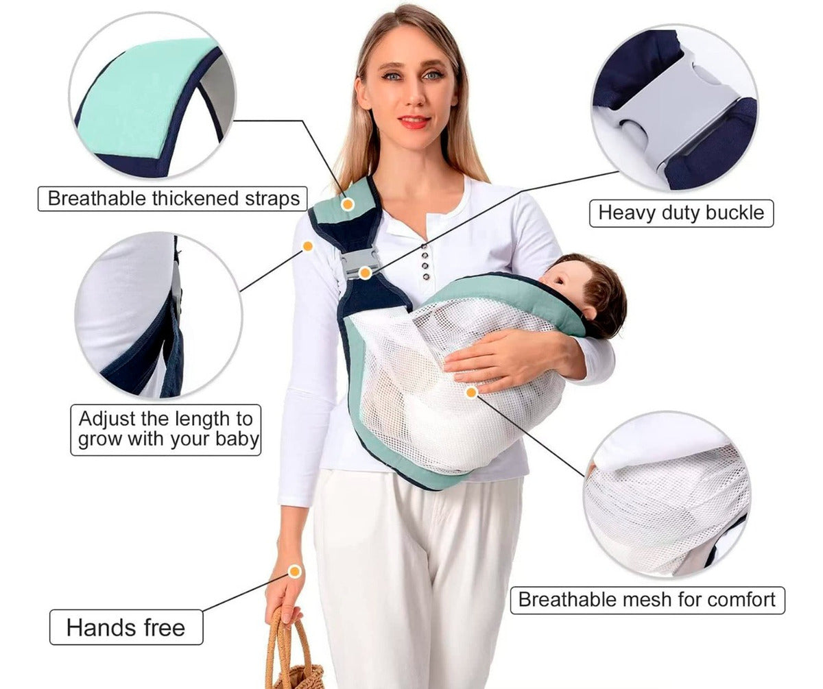 Fular Portabebés Canguro Ergonómico – Comodidad y Seguridad para Padres y Bebés