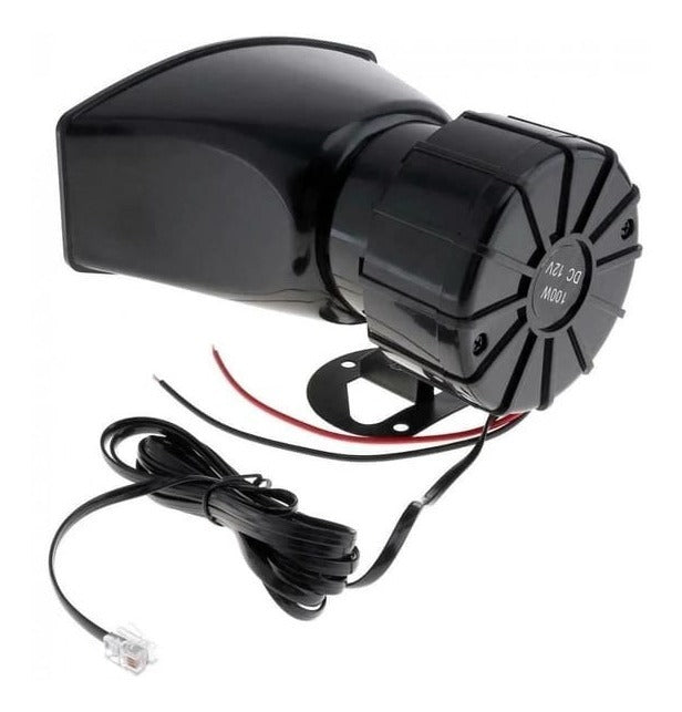 Megáfono Bocina Policial Sirena Carabinero 100W 12V – Sonido Potente y Claro